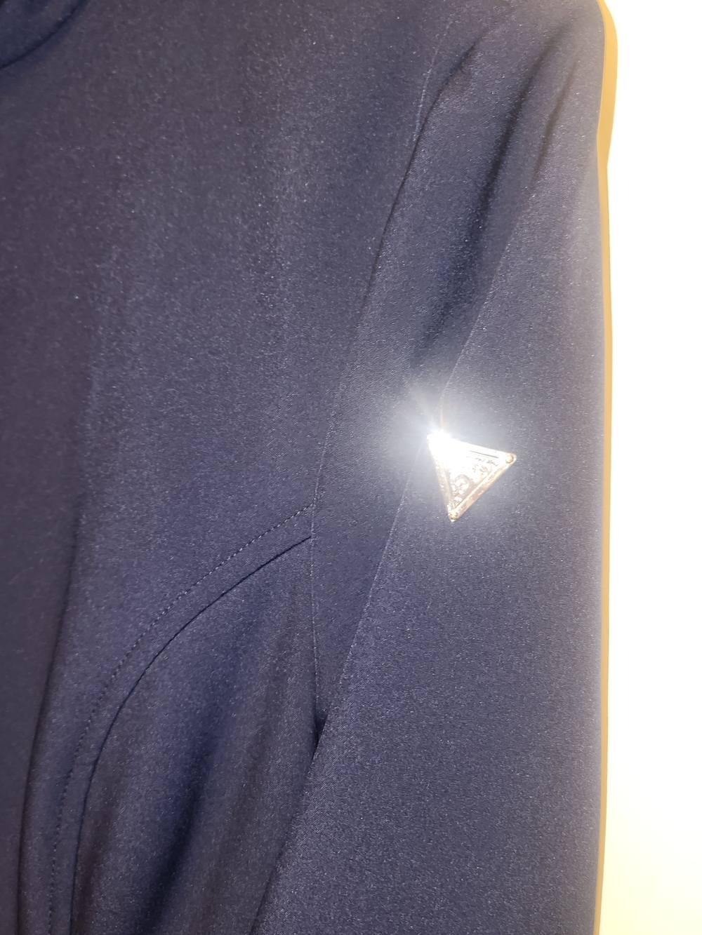 GUESS Women's Navy Long Jacket - Picture 3 of 4